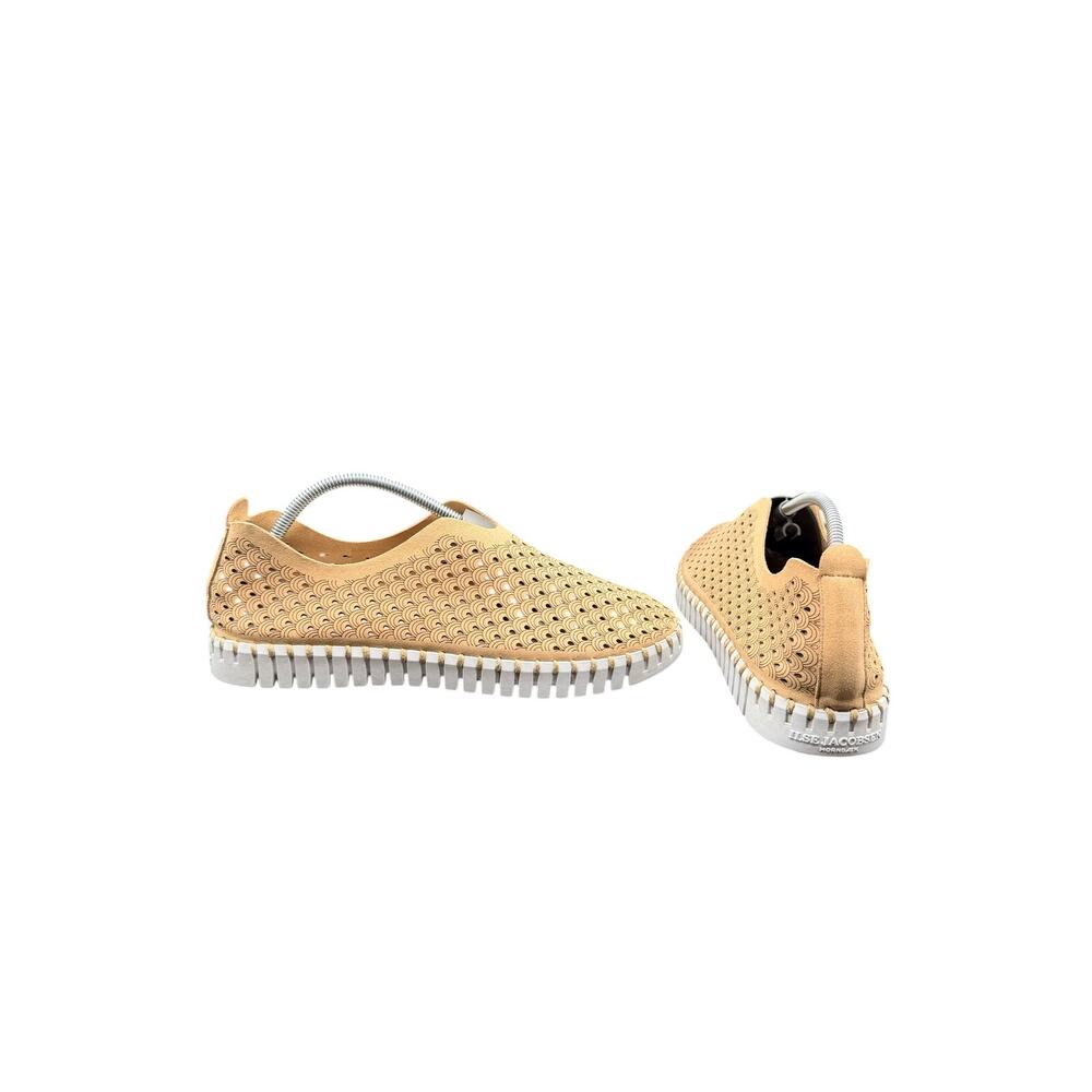 Ilse Jacobsen Tulip Slip-On Shoes EU 40 US 9 Tan Perforated Comfort